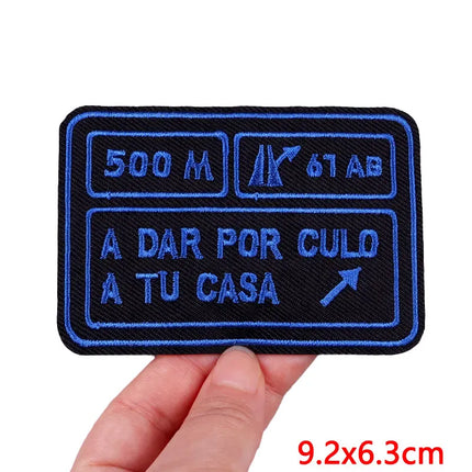 Outdoor Nature Camping Traveler Embroidered Patch Iron On Patches For Clothing Thermoadhesive Patches Hiking Patch For Backpack