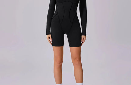 Seamless Yoga Jumpsuits Sports Fitness Splicing Hip-lifting One-Piece Hollow-out Beauty Back Gym Workout Bodysuits for Women