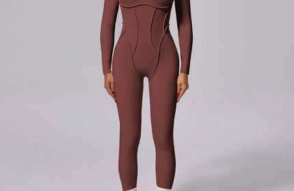 Seamless Yoga Jumpsuits Sports Fitness Splicing Hip-lifting One-Piece Hollow-out Beauty Back Gym Workout Bodysuits for Women