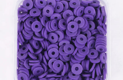 500Pcs/Box 6mm Recyclable Polymer Clay Disc Loose Charms Beads Boho 34 Colors Wristband Handmade Spacer Beads For Jewelry Making