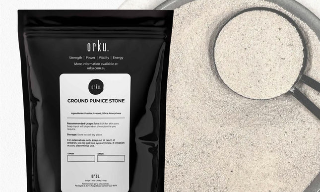 100g Ground Pumice Stone Granular Powder Eco Exfoliant Body Scrub Soap Additive