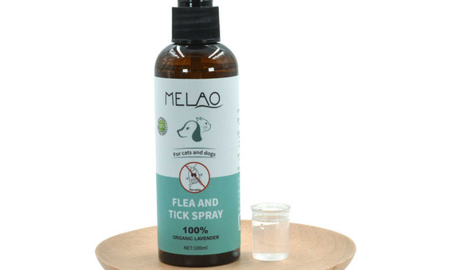 100ml Pet Flea Tick Spray - Dog or Cat Organic Natural Lavender Oil Repellent