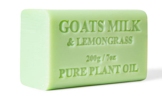 10x 200g Goats Milk Soap Bars Lemongrass Scent Pure Natural Australian Skin Care-0
