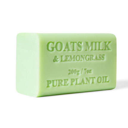 10x 200g Goats Milk Soap Bars Lemongrass Scent Pure Natural Australian Skin Care-0
