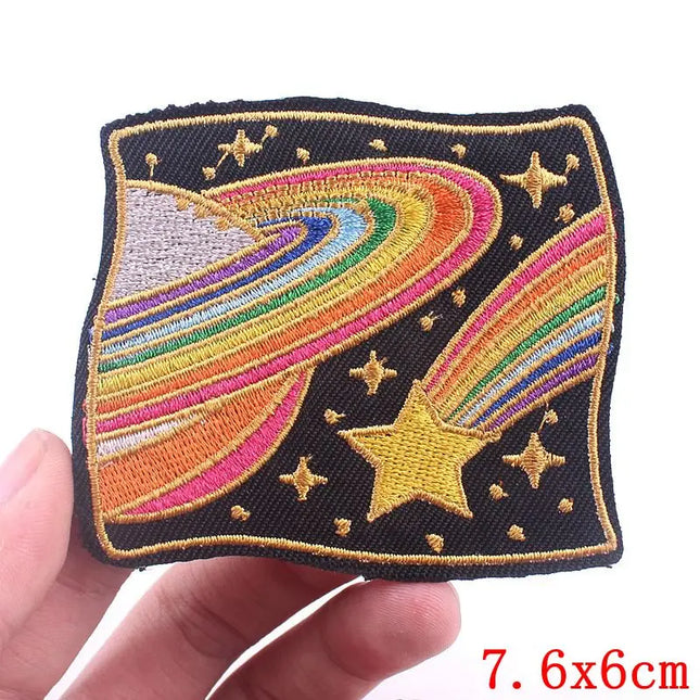 Outdoor Nature Camping Traveler Embroidered Patch Iron On Patches For Clothing Thermoadhesive Patches Hiking Patch For Backpack