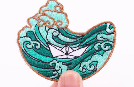 Outdoor Nature Camping Traveler Embroidered Patch Iron On Patches For Clothing Thermoadhesive Patches Hiking Patch For Backpack