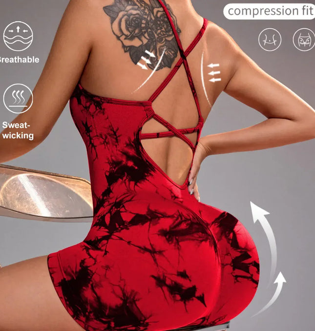 15 Color One Piece Jumpsuit Shorts Elasticity Bodysuit Yoga Sports Workout Gym Set Women Clothes Sportswear Fitness Overalls