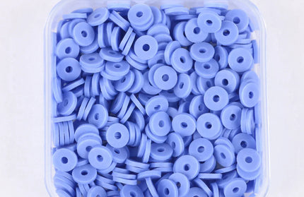 500Pcs/Box 6mm Recyclable Polymer Clay Disc Loose Charms Beads Boho 34 Colors Wristband Handmade Spacer Beads For Jewelry Making