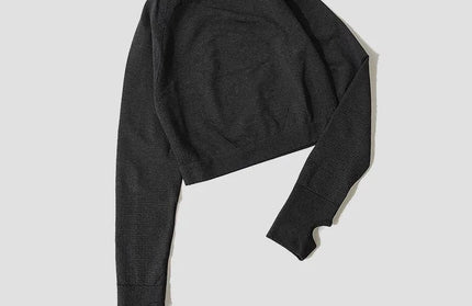 WAREBALL Seamless Women Yoga Pants Workout Sportswear Gym Clothing Fitness Long Sleeve Crop Top High Waist Leggings SportsTop