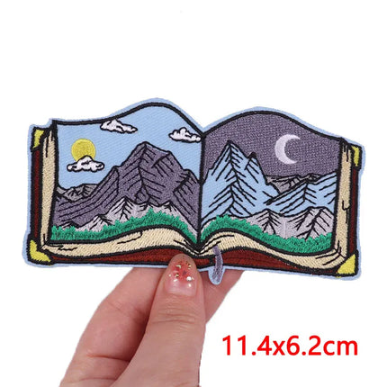 Outdoor Nature Camping Traveler Embroidered Patch Iron On Patches For Clothing Thermoadhesive Patches Hiking Patch For Backpack