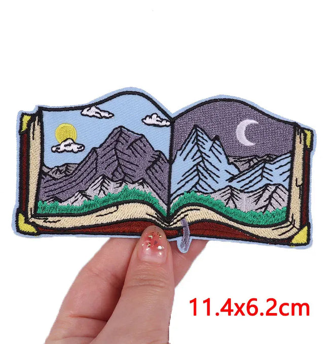Outdoor Nature Camping Traveler Embroidered Patch Iron On Patches For Clothing Thermoadhesive Patches Hiking Patch For Backpack