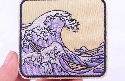Outdoor Nature Camping Traveler Embroidered Patch Iron On Patches For Clothing Thermoadhesive Patches Hiking Patch For Backpack