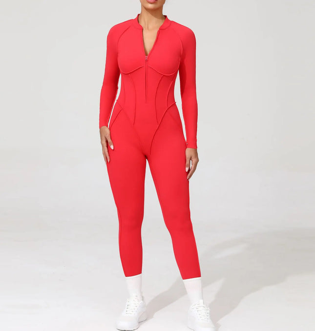 Seamless Yoga Jumpsuits Sports Fitness Zipper Hip-lifting Short-sleeved Backless Dance Workout Gym Shorts Bodysuits for Women