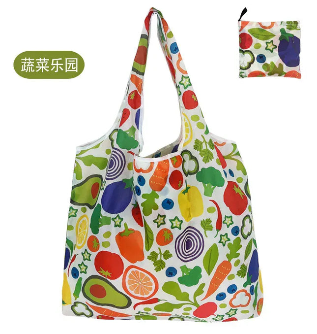 Large Shopping Bag Reusable Eco Bag Grocery Package Beach Toy Storage Bags Shoulder Shopping Pouch Foldable Tote Pouch Package