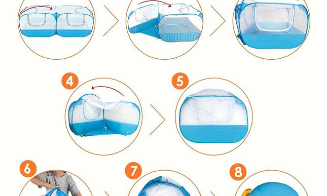 Pet Playpen Portable Outdoor Cage-3