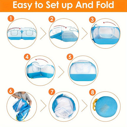 Pet Playpen Portable Outdoor Cage-3