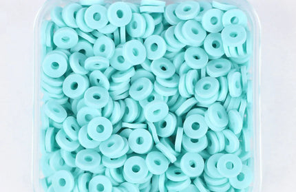 500Pcs/Box 6mm Recyclable Polymer Clay Disc Loose Charms Beads Boho 34 Colors Wristband Handmade Spacer Beads For Jewelry Making