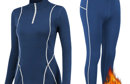 Winter Thermal Fleece Yoga Suit Stretch Running Set Woman Gym Workout Hot Shirt And Leggings Sportswear Fitness Sport Tracksuit