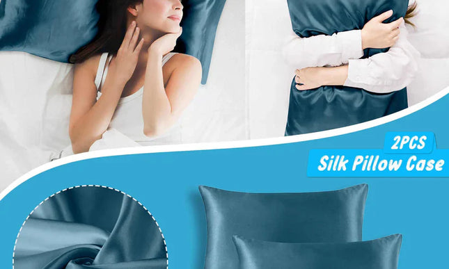 100% Natural Mulberry Silk Pillow Case Protects Hair and Skin