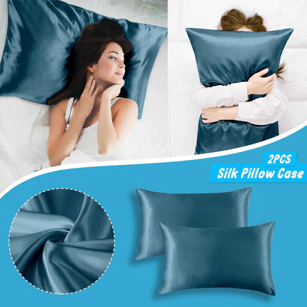 100% Natural Mulberry Silk Pillow Case Protects Hair and Skin