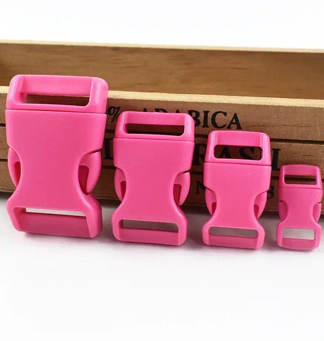 10/20Pcs 10-25mm Colored Plastic Hook Bag Strap Fasteners Quick Release Buckle Webbing Belt Buckles Dog Coller Adjust Hasp Clasp