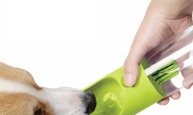 380ml Portable Pet Water Bottle with Filter - Travel Drinking Cup For Dogs Cats