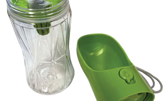 380ml Portable Pet Water Bottle with Filter - Travel Drinking Cup For Dogs Cats