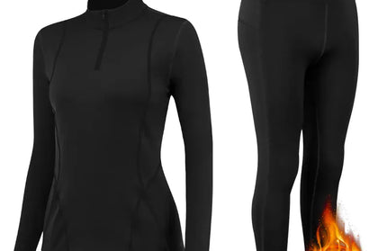 Winter Thermal Fleece Yoga Suit Stretch Running Set Woman Gym Workout Hot Shirt And Leggings Sportswear Fitness Sport Tracksuit