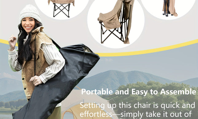 Foldable Camping Chair with Sunshade