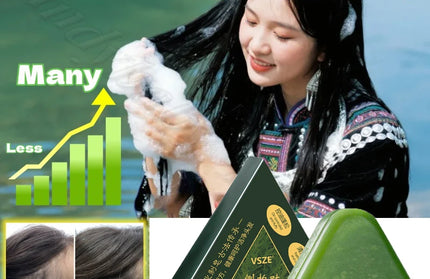 Usman Grass & Platycladus Shampoo Bar Hair Growth Natural Hair Loss Treat Strengthens Roots Control Oil Cleanses Scalp Soap 120g