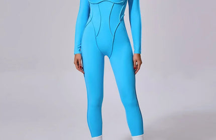 Seamless Yoga Jumpsuits Sports Fitness Splicing Hip-lifting One-Piece Hollow-out Beauty Back Gym Workout Bodysuits for Women