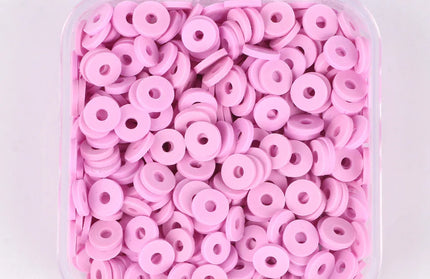 500Pcs/Box 6mm Recyclable Polymer Clay Disc Loose Charms Beads Boho 34 Colors Wristband Handmade Spacer Beads For Jewelry Making