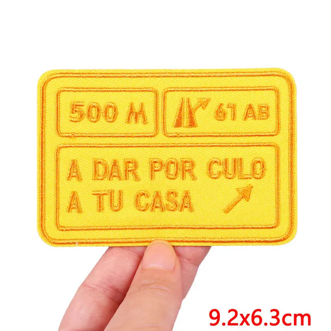 Outdoor Nature Camping Traveler Embroidered Patch Iron On Patches For Clothing Thermoadhesive Patches Hiking Patch For Backpack