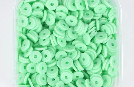 500Pcs/Box 6mm Recyclable Polymer Clay Disc Loose Charms Beads Boho 34 Colors Wristband Handmade Spacer Beads For Jewelry Making