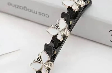EcoWarra Wt hd New Fashion Sparkling Crystal Stones Braided Hair Clips 3 Flowers Hair Accessories for Women Girls Styling Tools  Wholesales