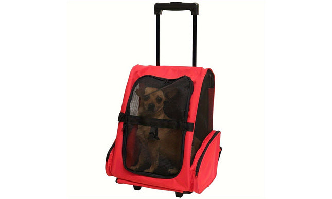 Multi-Purpose Pet Bag Foldable Travel Carrier with Wheels