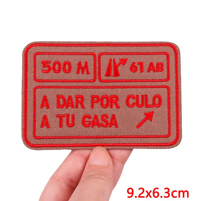 Outdoor Nature Camping Traveler Embroidered Patch Iron On Patches For Clothing Thermoadhesive Patches Hiking Patch For Backpack