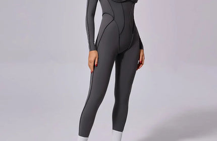 Seamless Yoga Jumpsuits Sports Fitness Splicing Hip-lifting One-Piece Hollow-out Beauty Back Gym Workout Bodysuits for Women