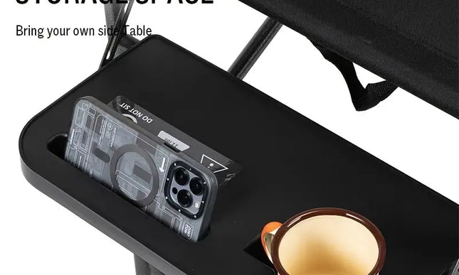 Outdoor Folding Chair with Side Table - Your Versatile Camping Companion