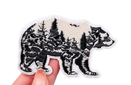 Outdoor Nature Camping Traveler Embroidered Patch Iron On Patches For Clothing Thermoadhesive Patches Hiking Patch For Backpack