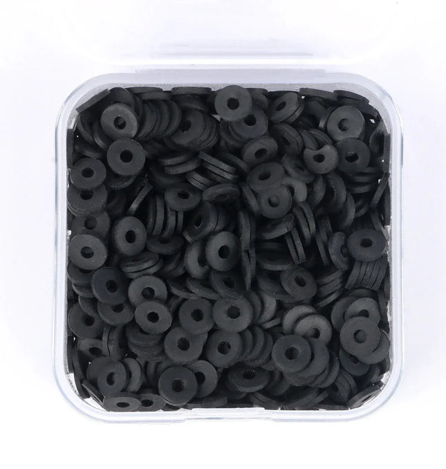500Pcs/Box 6mm Recyclable Polymer Clay Disc Loose Charms Beads Boho 34 Colors Wristband Handmade Spacer Beads For Jewelry Making