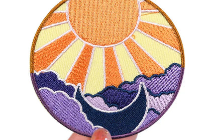 Outdoor Nature Camping Traveler Embroidered Patch Iron On Patches For Clothing Thermoadhesive Patches Hiking Patch For Backpack