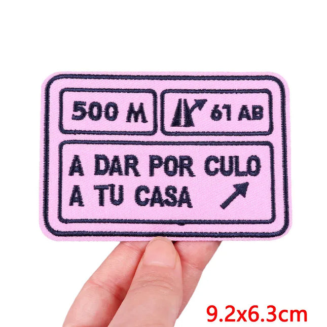 Outdoor Nature Camping Traveler Embroidered Patch Iron On Patches For Clothing Thermoadhesive Patches Hiking Patch For Backpack