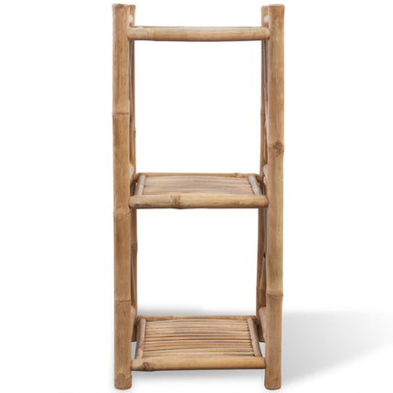 NNEVL 3-Tier Square Bamboo Shelf