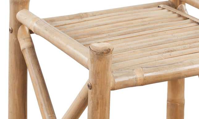 NNEVL 3-Tier Square Bamboo Shelf