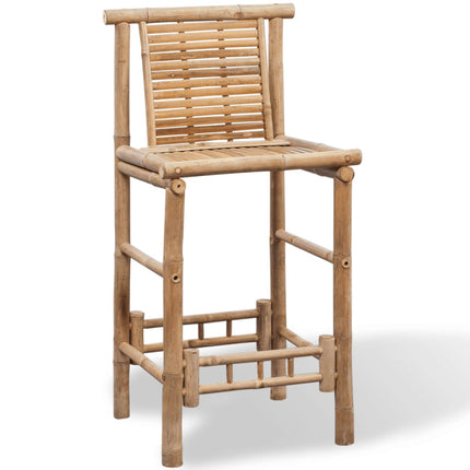 NNEVL Bar Stools 2 pcs Bamboo