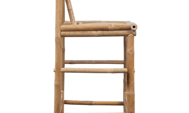 NNEVL Bar Stools 2 pcs Bamboo