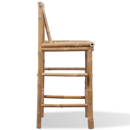 NNEVL Bar Stools 2 pcs Bamboo