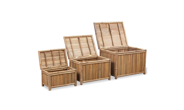 NNEVL Storage Boxes 3 pcs Bamboo