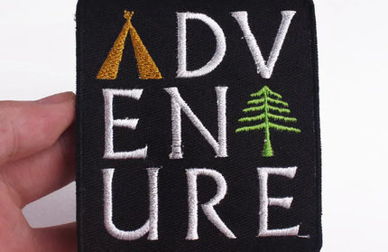 Outdoor Nature Camping Traveler Embroidered Patch Iron On Patches For Clothing Thermoadhesive Patches Hiking Patch For Backpack